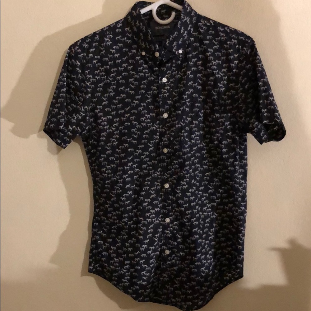 BONOBOS Riviera short sleeve bottom down shirt